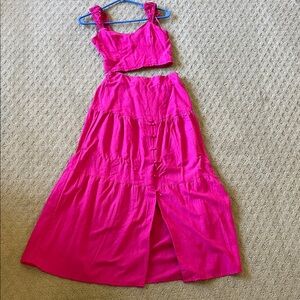 Japna Pink Two-Piece Dress Set